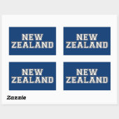 Neuseeland Rechteckiger Aufkleber (Blatt)