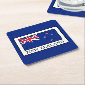 Neuseeland Rechteckiger Pappuntersetzer (angewinkelt)