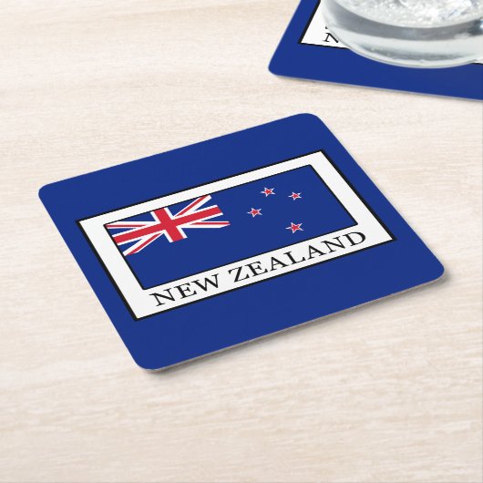 Neuseeland Rechteckiger Pappuntersetzer (angewinkelt)