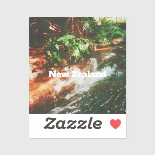 Neuseeland Reise Druck  Aufkleber (Blatt)