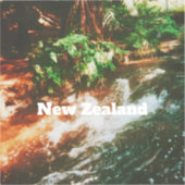 Neuseeland Reise Druck  Aufkleber (Vorderseite)