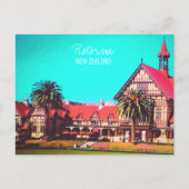 Neuseeland reisen Rotorua Museum Postkarte (Vorderseite)