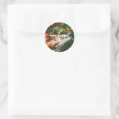 Neuseeland-Reiseposter Runder Aufkleber (Tasche)