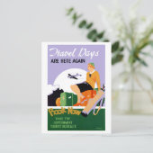 Neuseeland Reisetage Vintage Travel Poster Postkarte (Stehend Vorderseite)