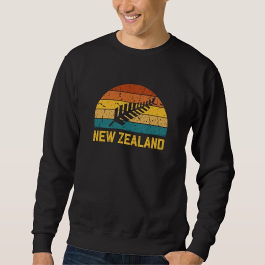 Neuseeland Retro Sweatshirt (Vorderseite)