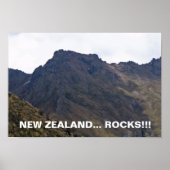 Neuseeland Rocks-Poster Poster (Vorne)