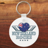 Neuseeland Rocks v2 Schlüsselanhänger (Vorderseite)