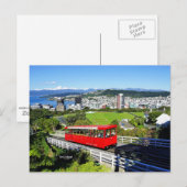 Neuseeland, Rotes Seilbahn Postkarte (Vorne/Hinten)