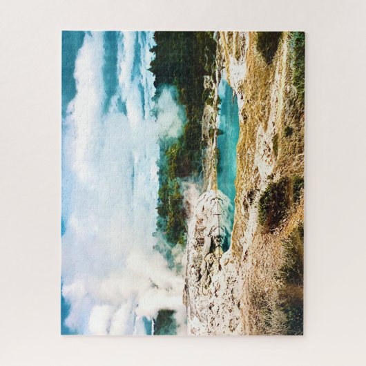 Neuseeland Rotorua-Vulkanlandschaft Puzzle (Vertikal)