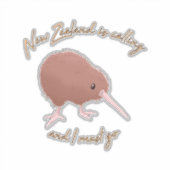Neuseeland ruft aufkleber (Vorderseite)