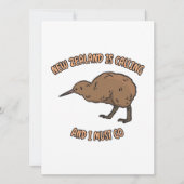 Neuseeland ruft feiertagskarte (Vorderseite)