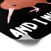 Neuseeland ruft Kiwi-Vogel-Wildtier  Poster (Ecke)