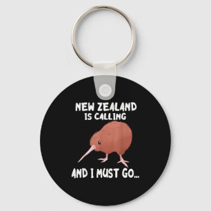 Neuseeland ruft Kiwi-Vogel-Wildtier Schlüsselanhänger