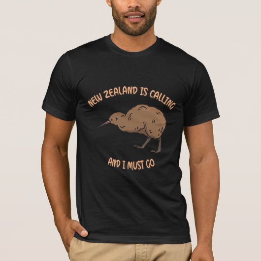 Neuseeland ruft T-Shirt (Vorderseite)