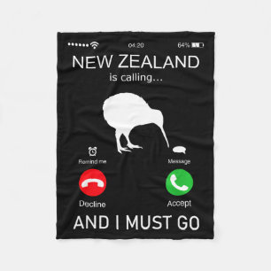 Neuseeland ruft und ich muss gehen, Zealand Funn Fleecedecke