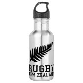 Neuseeland Rugby Edelstahlflasche (Vorderseite)