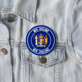 Neuseeland-RundEmblem Button (Beispiel)