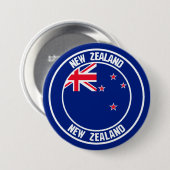 Neuseeland-RundEmblem Button (Vorne & Hinten)