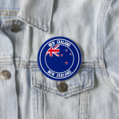 Neuseeland-RundEmblem Button (Beispiel)