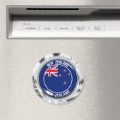 Neuseeland-RundEmblem Magnet (In Situ (Geschirrspüler))