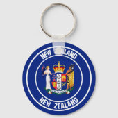 Neuseeland-RundEmblem Schlüsselanhänger (Vorderseite)