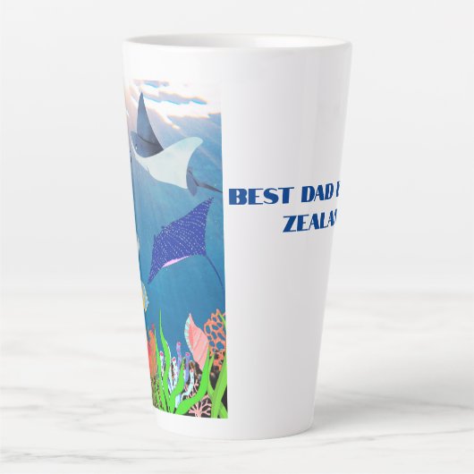 NEUSEELAND - SCHWERPUNKT FÜR VATER MIT BESTELLUNG MILCHTASSE (Vorderseite)