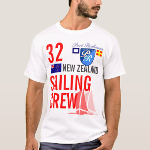Neuseeland-Segeln-Crew nautisch T-Shirt