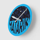 Neuseeland Seven Sisters Maori MATARIKI 2b Runde Wanduhr (Winkel)