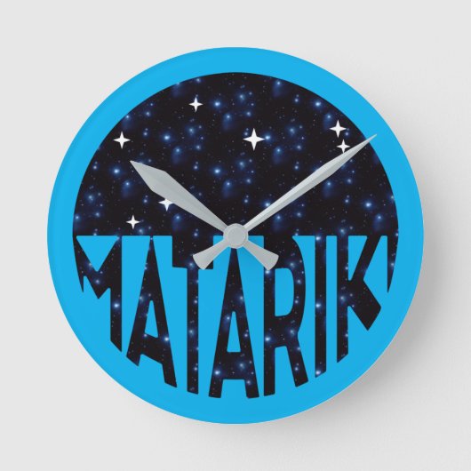 Neuseeland Seven Sisters Maori MATARIKI 2b Runde Wanduhr (Vorderseite)