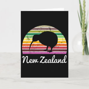 Neuseeland-Shirt Kiwi-Vogel Urlaubsgeschenk Karte