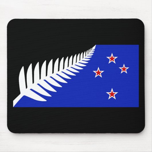 Neuseeland Silberfahne Mousepad (Vorne)