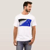 Neuseeland Silberfahne T-Shirt (Vorne ganz)