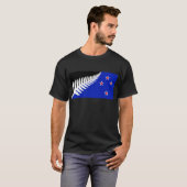 Neuseeland Silberfahne T-Shirt (Vorne ganz)