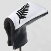 Neuseeland Silberfarn Golf Headcover (3/4 Vorderseite)