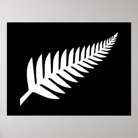 Neuseeland-Silberfarn Poster (Vorne)