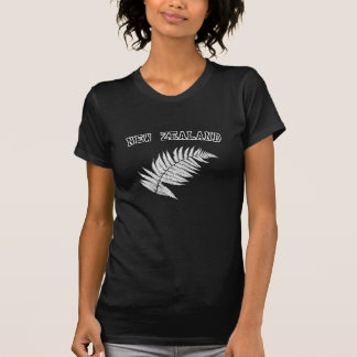 Neuseeland Silberfarn Schwarz T-Shirt