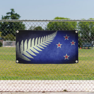 Neuseeland Silver Fern Banner