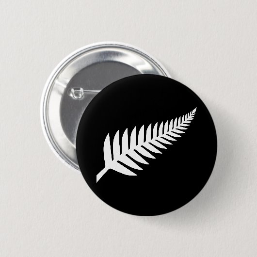 Neuseeland Silver Fern Button (Vorne & Hinten)