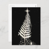 Neuseeland SIlver Fern Christmas Tree Feiertagspostkarte (Vorne/Hinten)