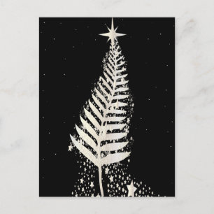 Neuseeland SIlver Fern Christmas Tree Feiertagspostkarte