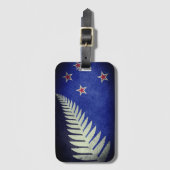 Neuseeland Silver Fern Gepäckanhänger (Vorderseite Vertikal)