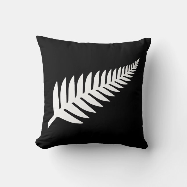 Neuseeland Silver Fern Kissen (Vorderseite)