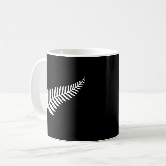 Neuseeland Silver Fern Kiwi Pride Kaffeetasse (Vorderseite Links)
