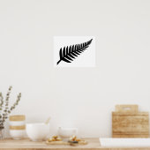 Neuseeland Silver Fern Poster (Küche)