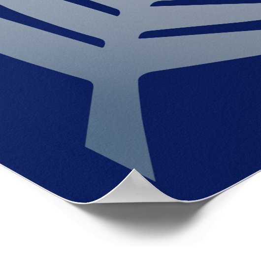 Neuseeland Silver Fern Poster (Ecke)