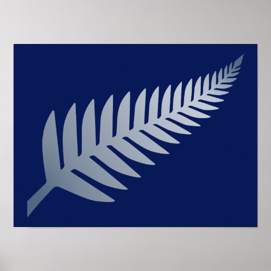 Neuseeland Silver Fern Poster (Vorne)