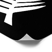 Neuseeland Silver Fern Poster (Ecke)