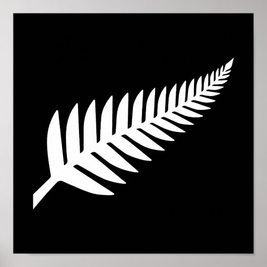 Neuseeland Silver Fern Poster (Vorne)