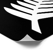 Neuseeland Silver Fern Poster (Ecke)