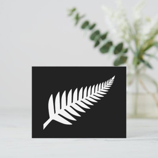 Neuseeland Silver Fern Postkarte (Stehend Vorderseite)